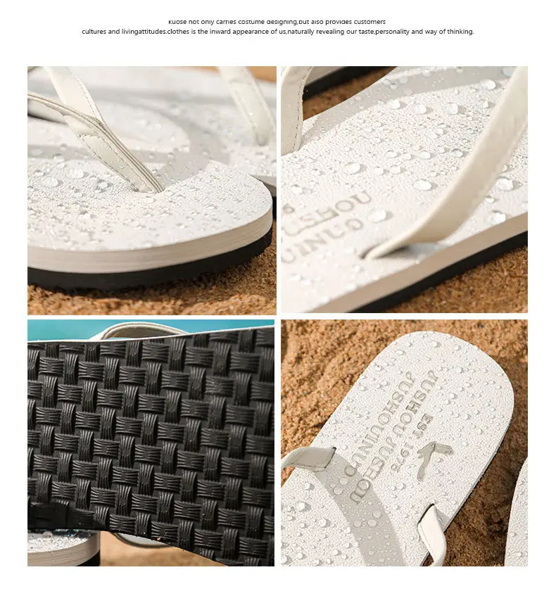 2024 New Summer Men's Flip-Flops, Wear-Resistant, Non-Slip, Casual Beach Slippers for Outer Wear, Can Be Customized for Live Streaming — feature 31