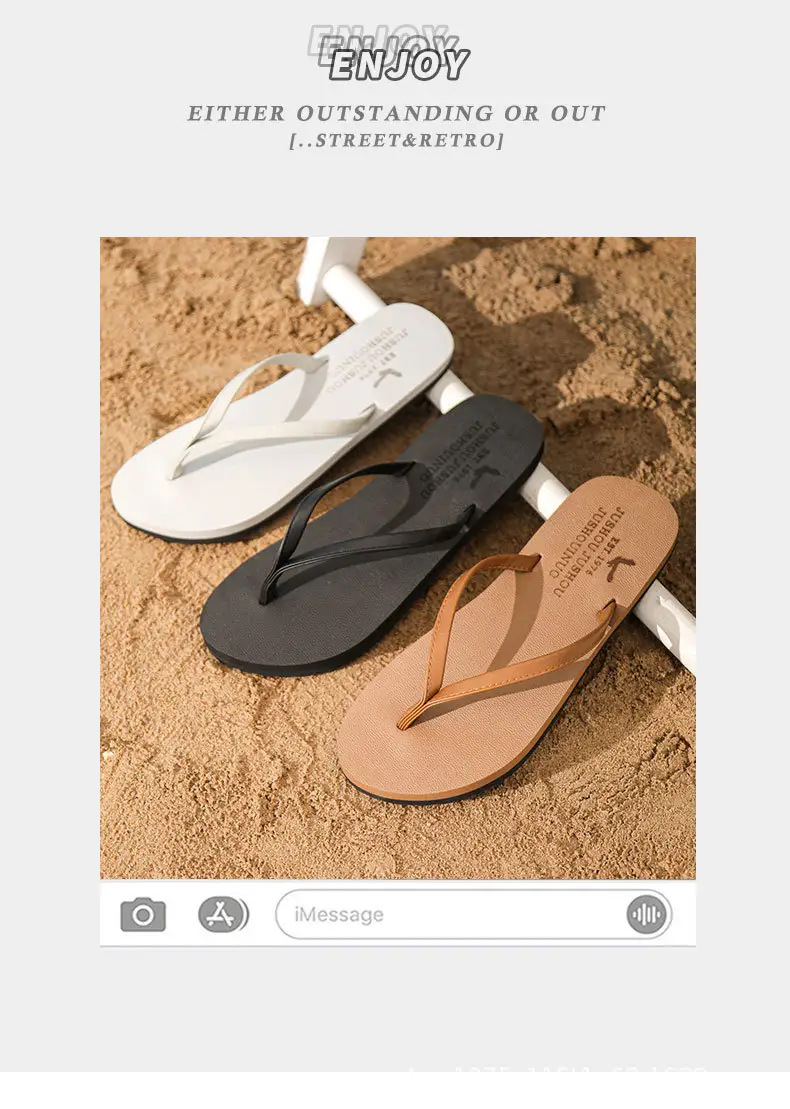 2024 New Summer Men's Flip-Flops, Wear-Resistant, Non-Slip, Casual Beach Slippers for Outer Wear, Can Be Customized for Live Streaming — feature 6