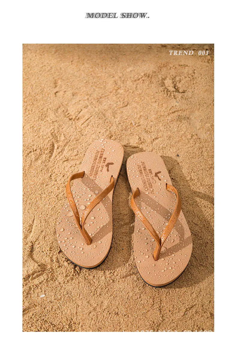 2024 New Summer Men's Flip-Flops, Wear-Resistant, Non-Slip, Casual Beach Slippers for Outer Wear, Can Be Customized for Live Streaming — feature 8