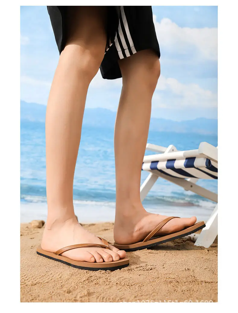2024 New Summer Men's Flip-Flops, Wear-Resistant, Non-Slip, Casual Beach Slippers for Outer Wear, Can Be Customized for Live Streaming — feature 9