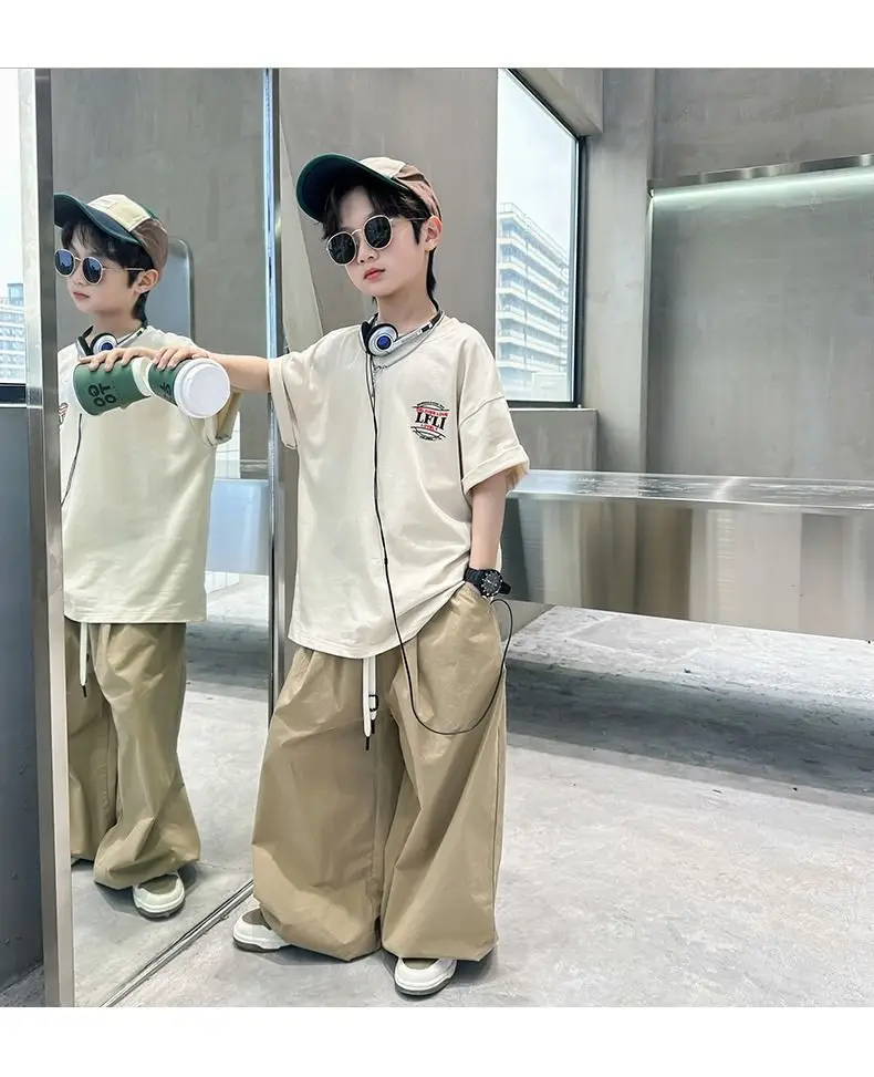 Boys Printed T-Shirt Summer Medium Large Loose Fit — feature 14