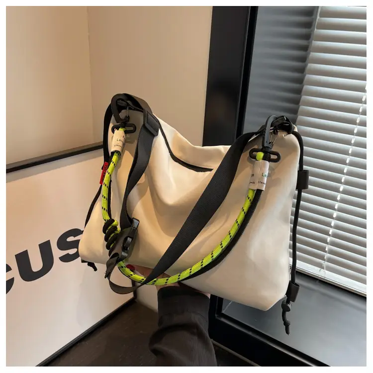 Women Large Capacity Shoulder Crossbody Bag Black Green — feature 19