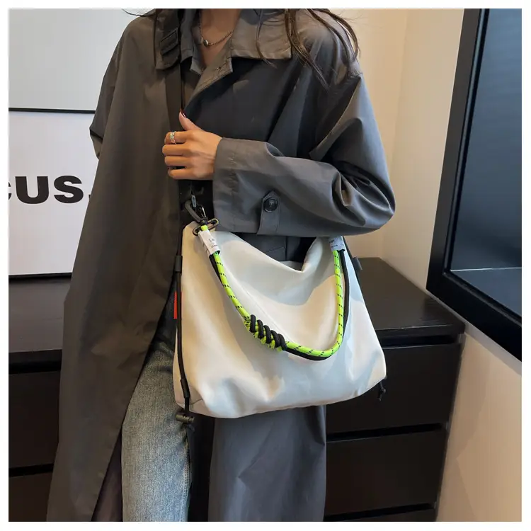 Women Large Capacity Shoulder Crossbody Bag Black Green — feature 26