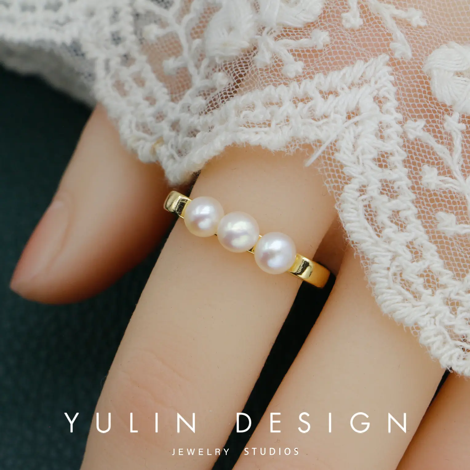 Retro Pearl Ring with Palace Style Winding Gold - Image 16