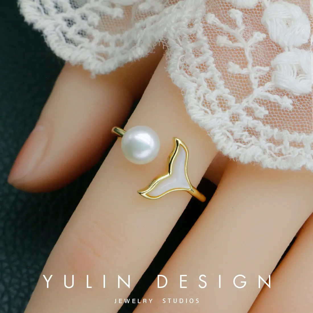 Retro Pearl Ring with Palace Style Winding Gold - Image 25