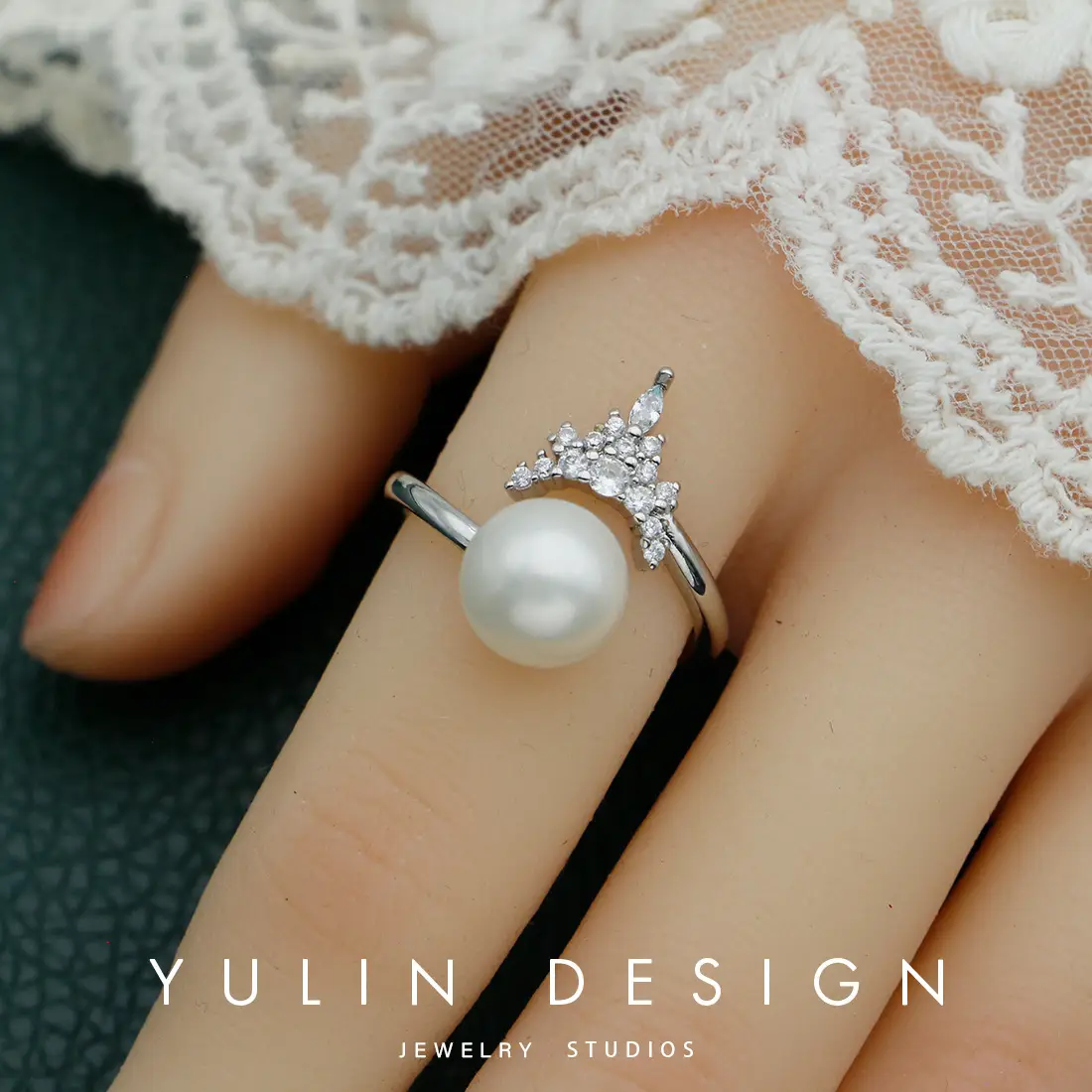 Retro Pearl Ring with Palace Style Winding Gold - Image 28