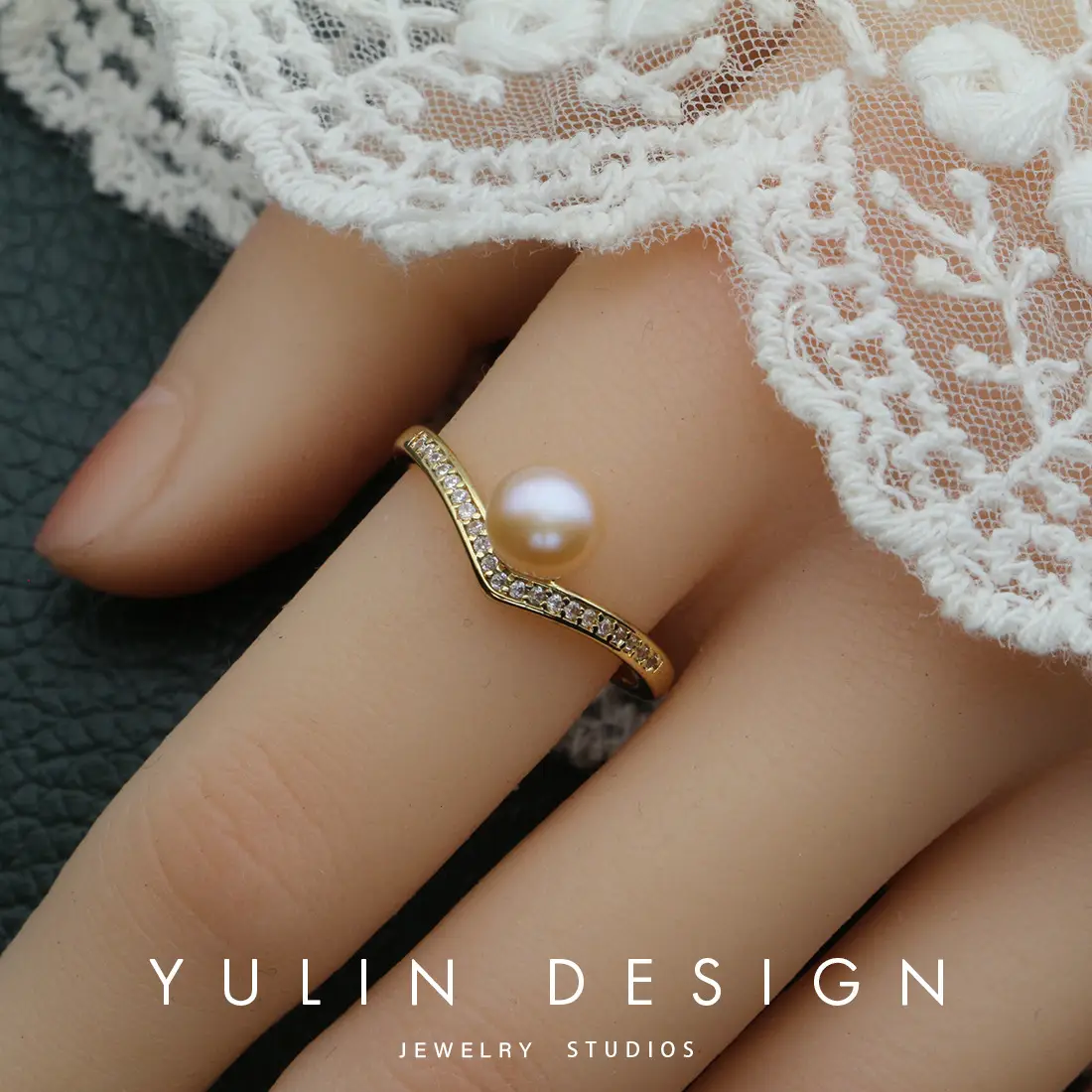 Retro Pearl Ring with Palace Style Winding Gold - Image 30