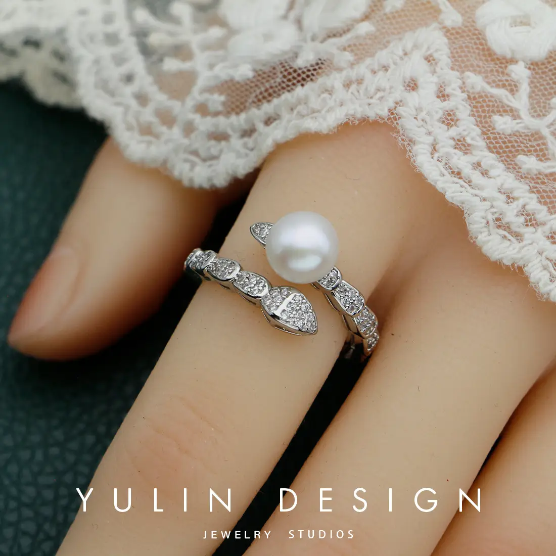 Retro Pearl Ring with Palace Style Winding Gold - Image 40