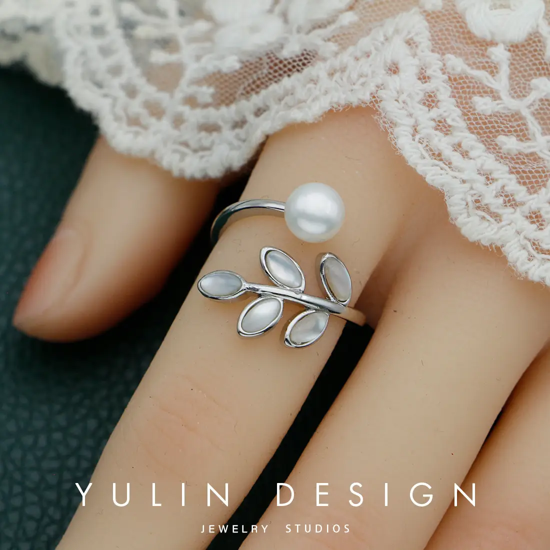 Retro Pearl Ring with Palace Style Winding Gold - Image 47