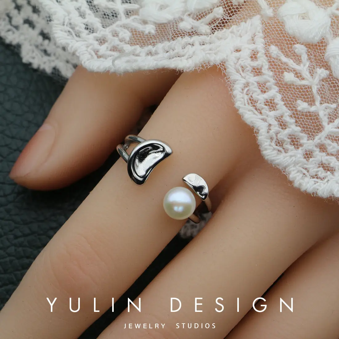 Retro Pearl Ring with Palace Style Winding Gold - Image 55