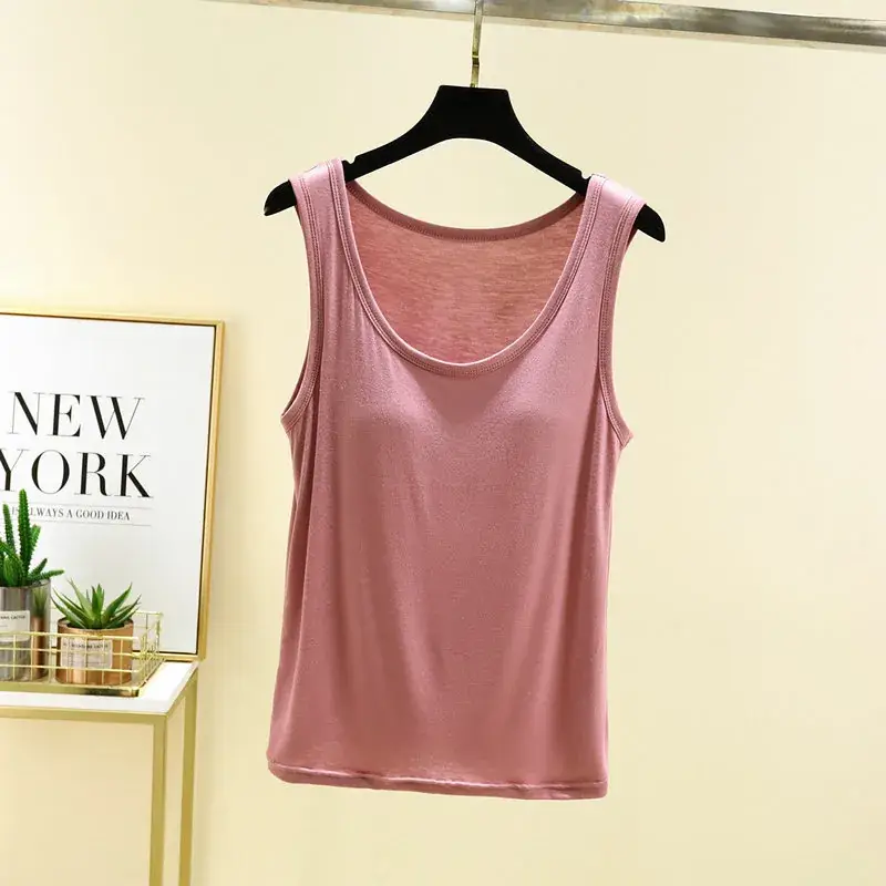 Women's Light Pink Modal Bra with Chest Pad - Image 12