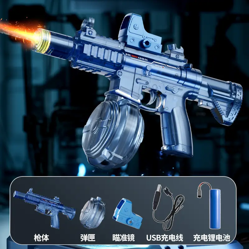 Cross-border electric Glock water gun children's toys large capacity burst water gun beach summer Amazon wholesale