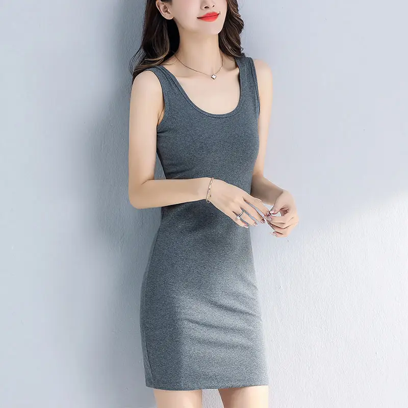 White Slim Fit Sling Dress for Women - Image 7