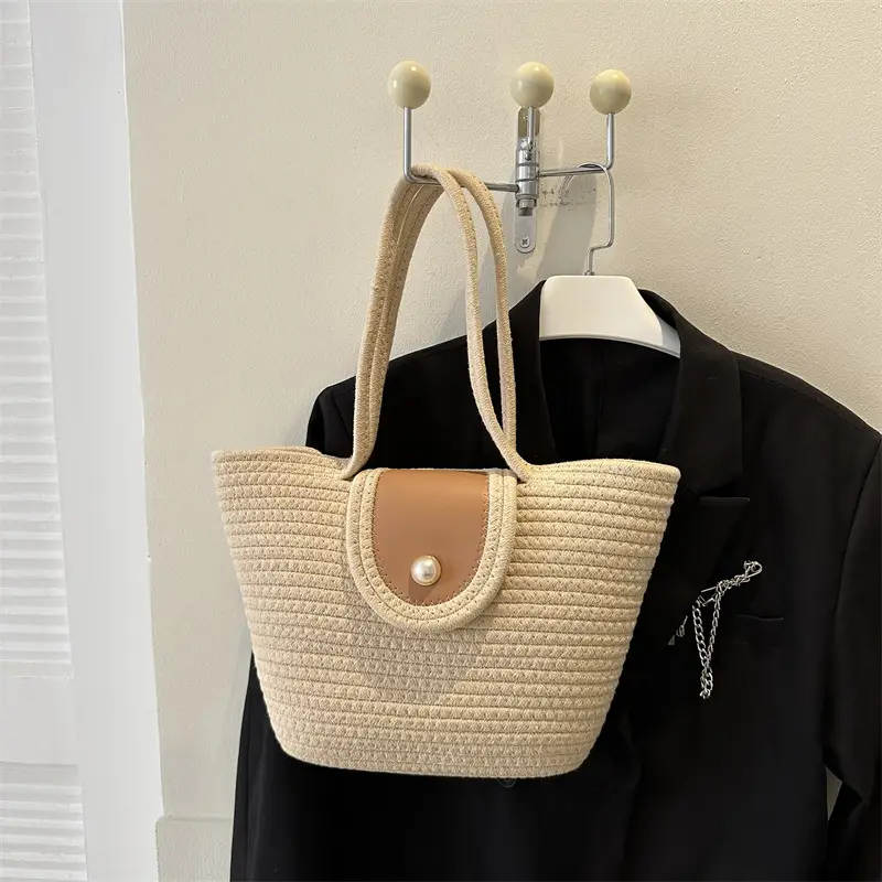 Woven Straw Shoulder Bag 2023 Summer New Style - Image 4