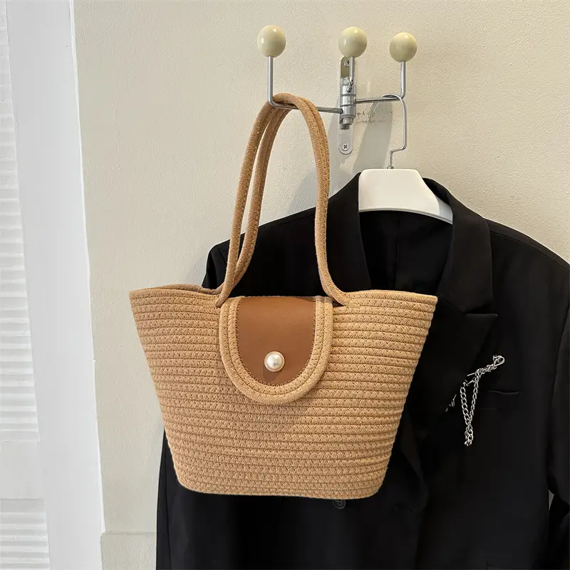 Woven Straw Shoulder Bag 2023 Summer New Style - Image 5