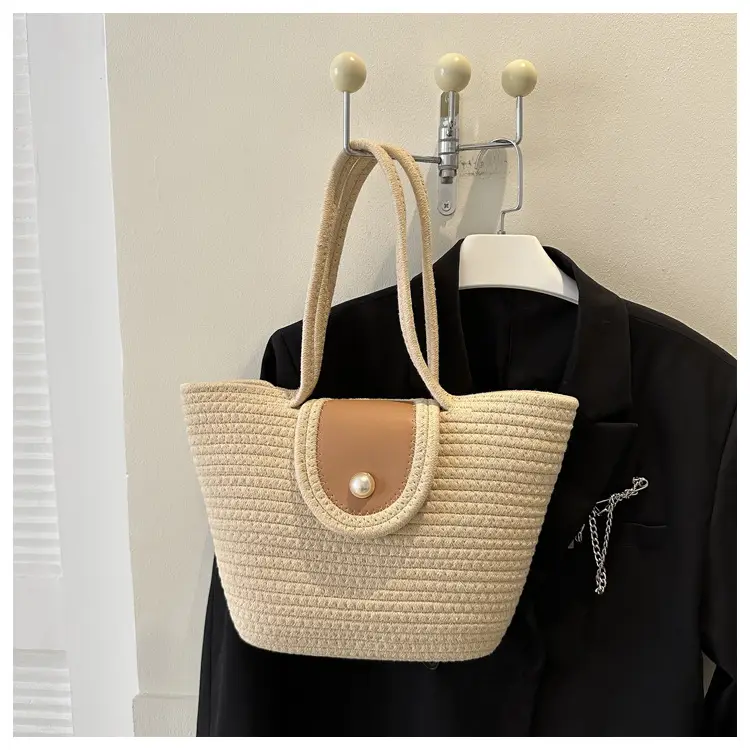 Woven Straw Shoulder Bag 2023 Summer New Style — feature 20
