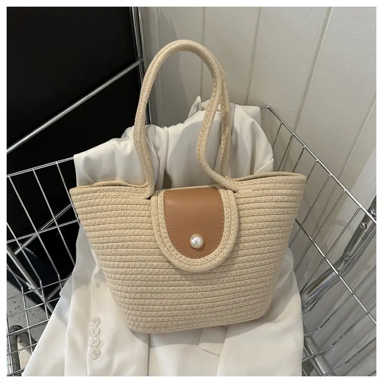 Woven Straw Shoulder Bag 2023 Summer New Style — feature 22