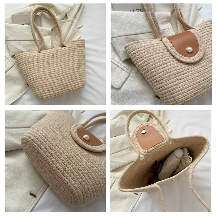Woven Straw Shoulder Bag 2023 Summer New Style — feature 7