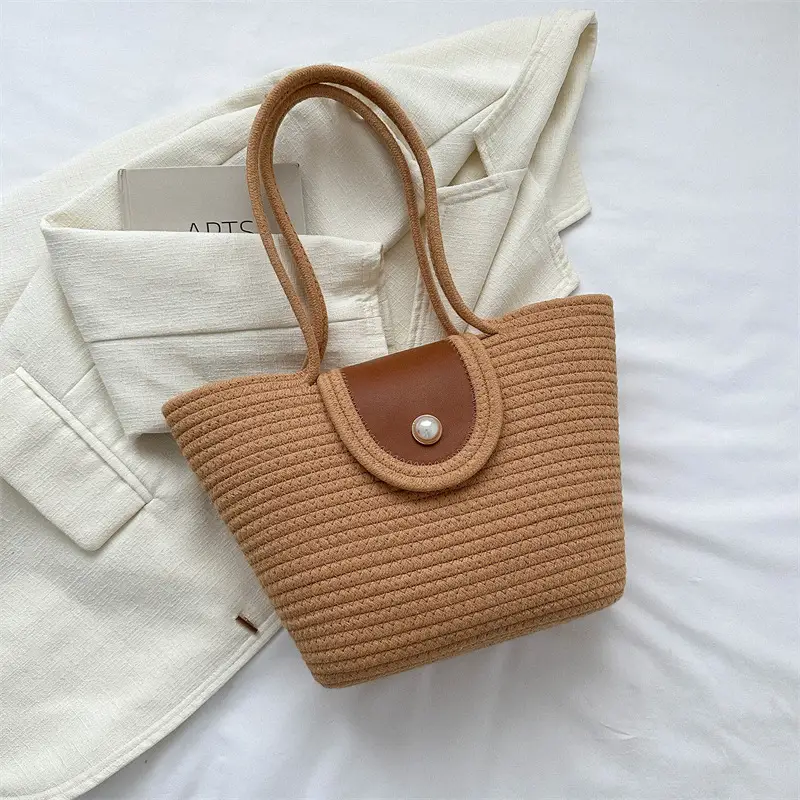 Woven Straw Shoulder Bag 2023 Summer New Style - Image 2