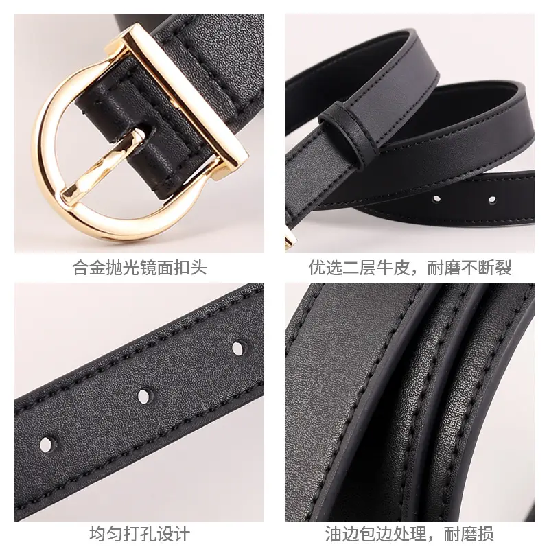 Women Genuine Leather Belt 3 Colors Vintage Style - Image 6