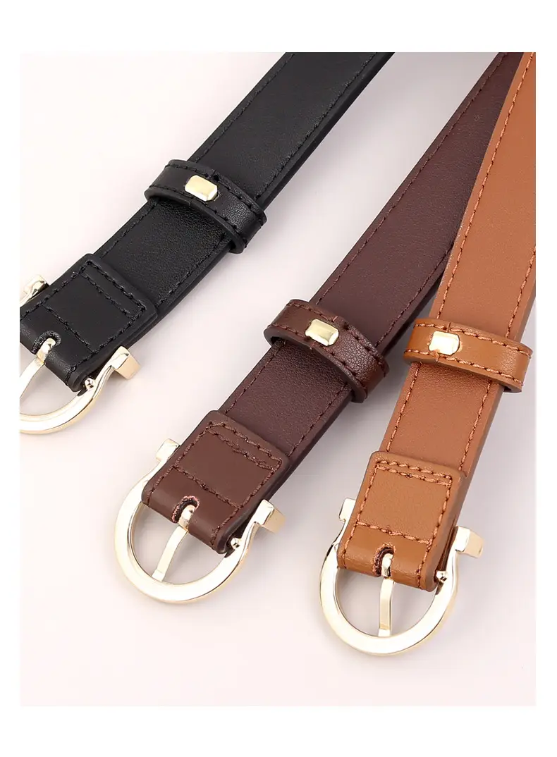 Women Genuine Leather Belt 3 Colors Vintage Style — feature 27