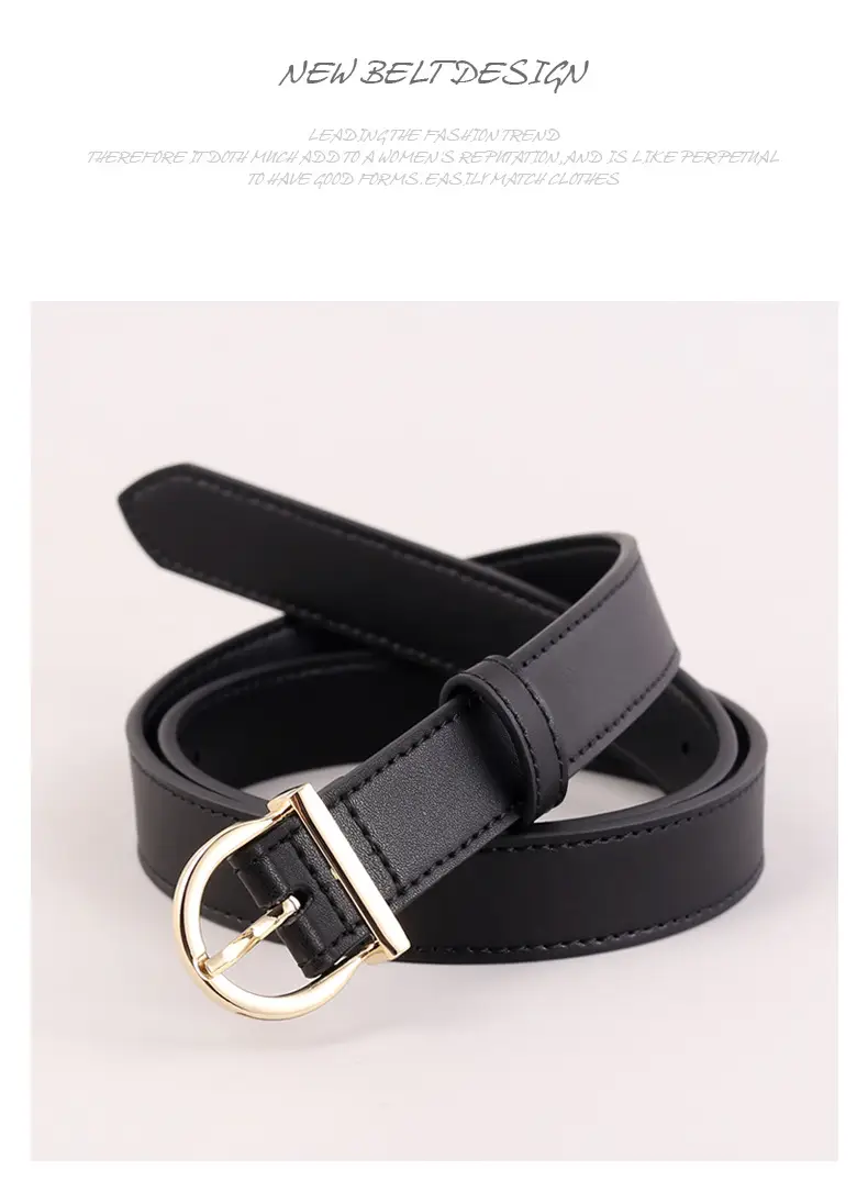 Women Genuine Leather Belt 3 Colors Vintage Style — feature 38