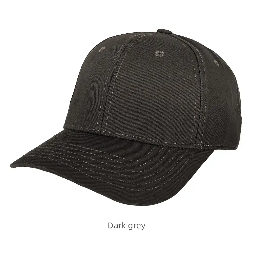 Black Unisex Pure Cotton Baseball Cap with Cross-Border Embroidery - Image 25