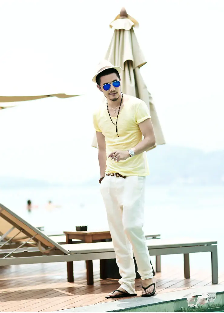 Men Korean Style Short Sleeve T-Shirt Grey Slim Fit — feature 18