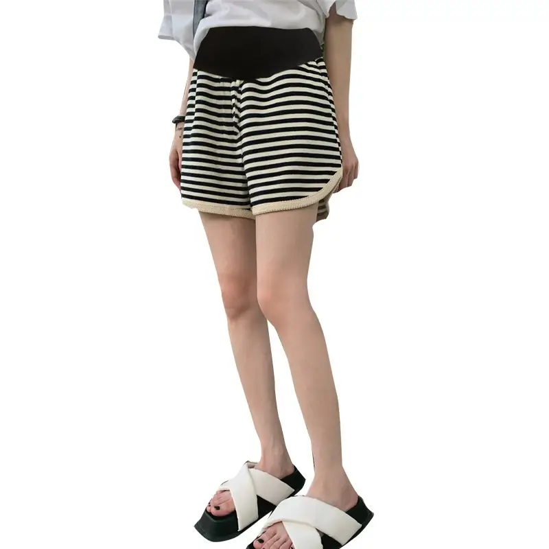 Pregnant Women Striped Shorts Abdomen Support Large Size - Image 6