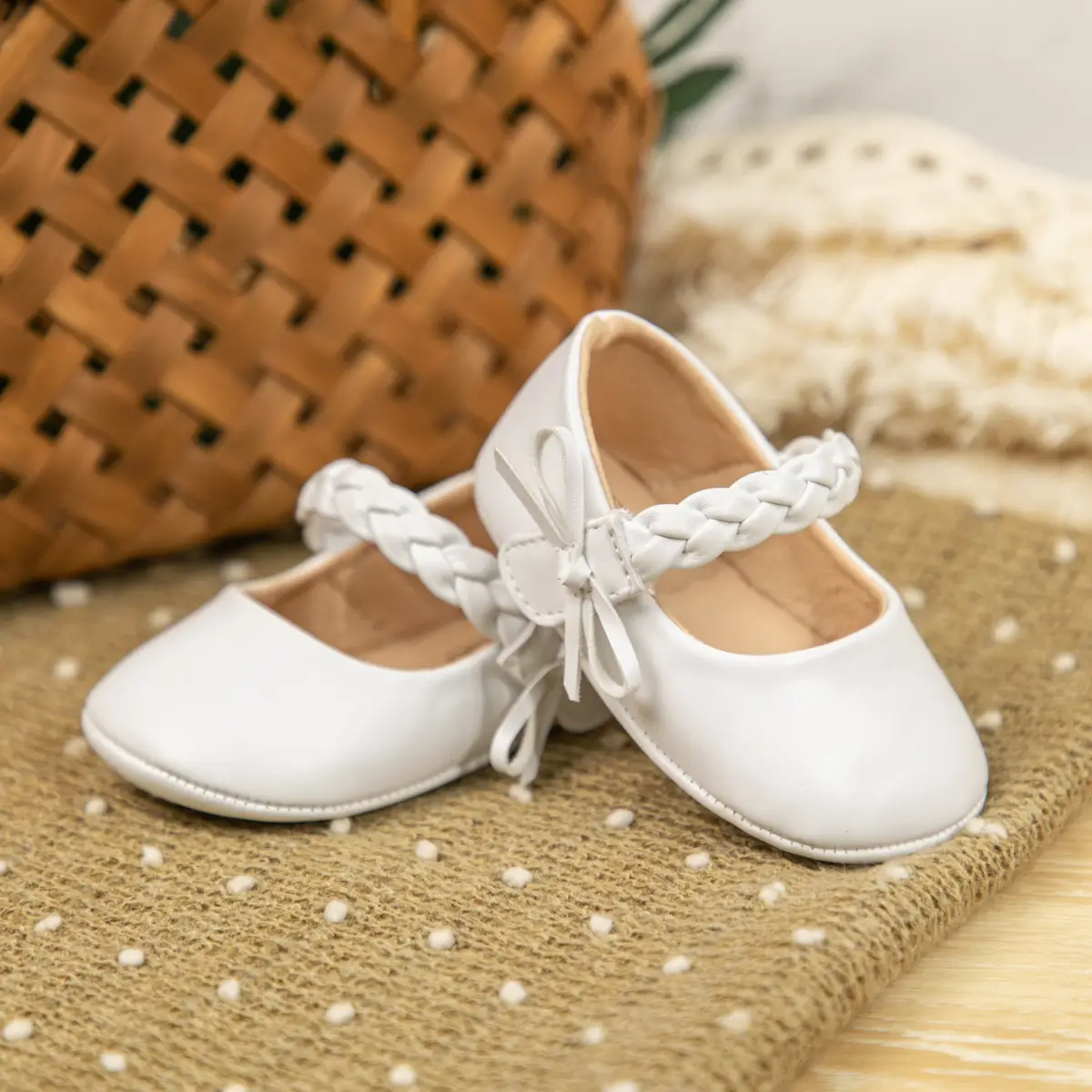 Cross-Border Bow Shallow Sole Princess Shoes for Toddlers — feature 5