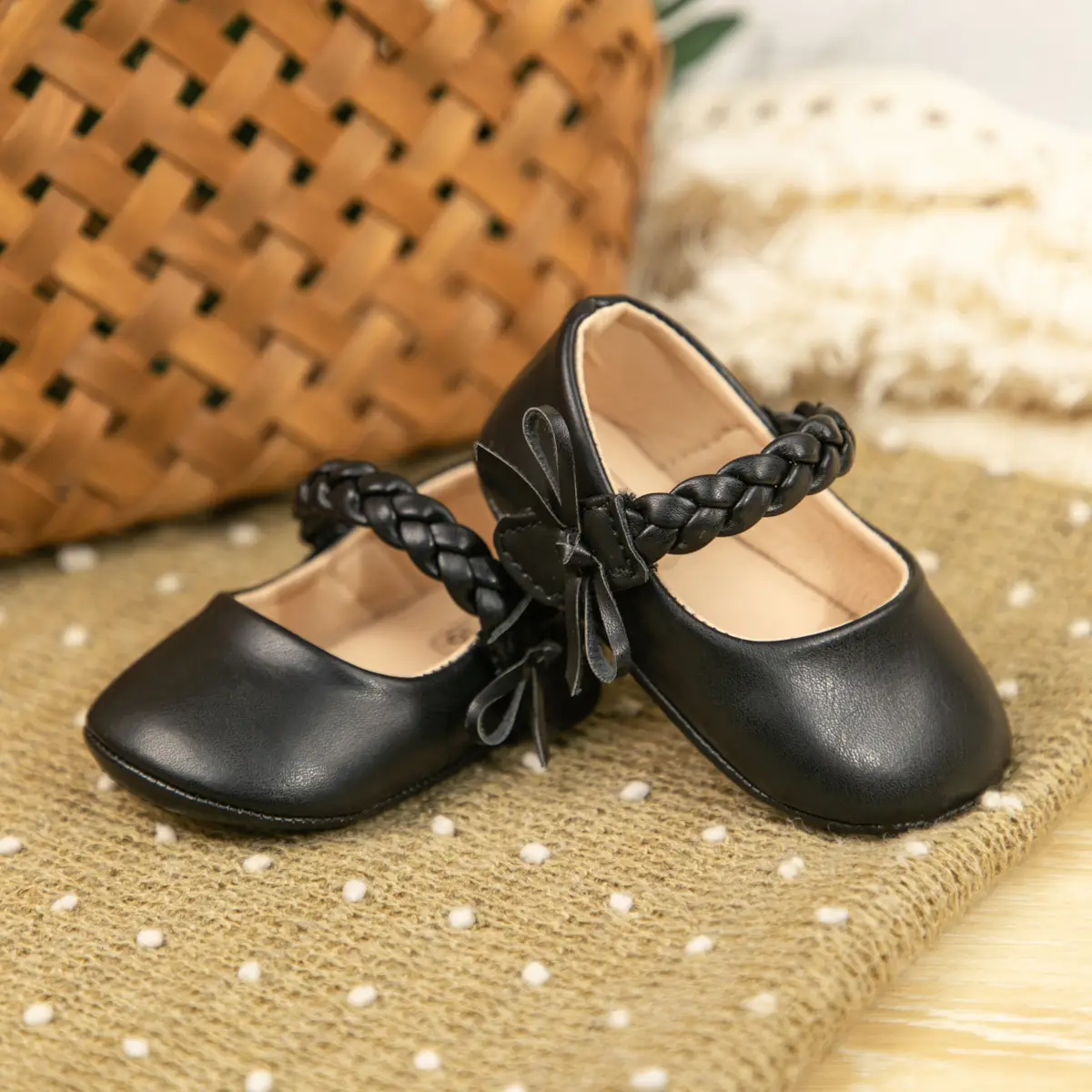Cross-Border Bow Shallow Sole Princess Shoes for Toddlers — feature 8