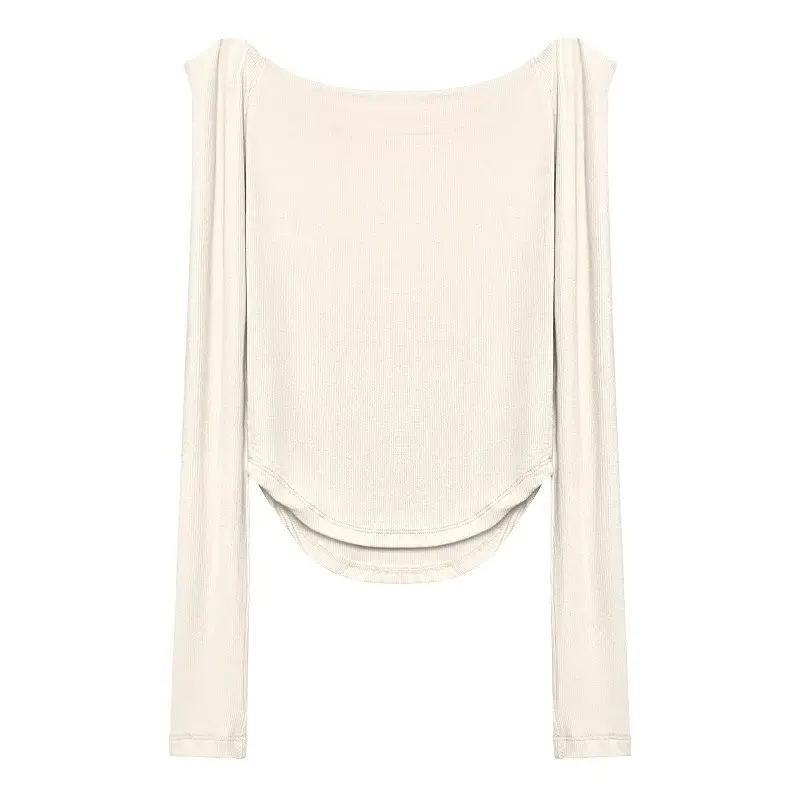 South Korea Slim Fit Long Sleeve T-Shirt Spice Girl Collar - Image 9