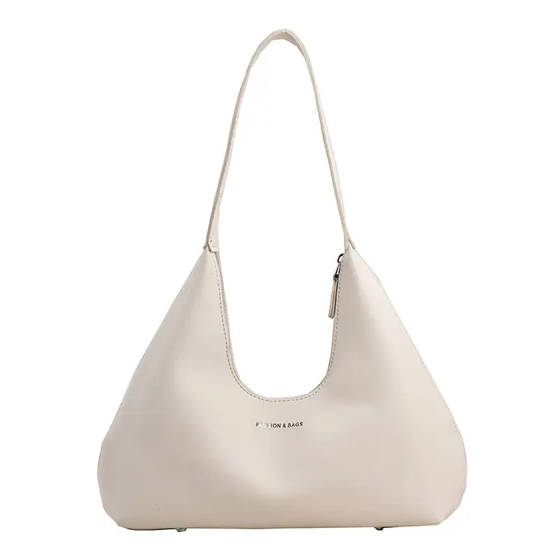 Women's White Triangle Shoulder Bag Large Capacity 2025 - Image 9
