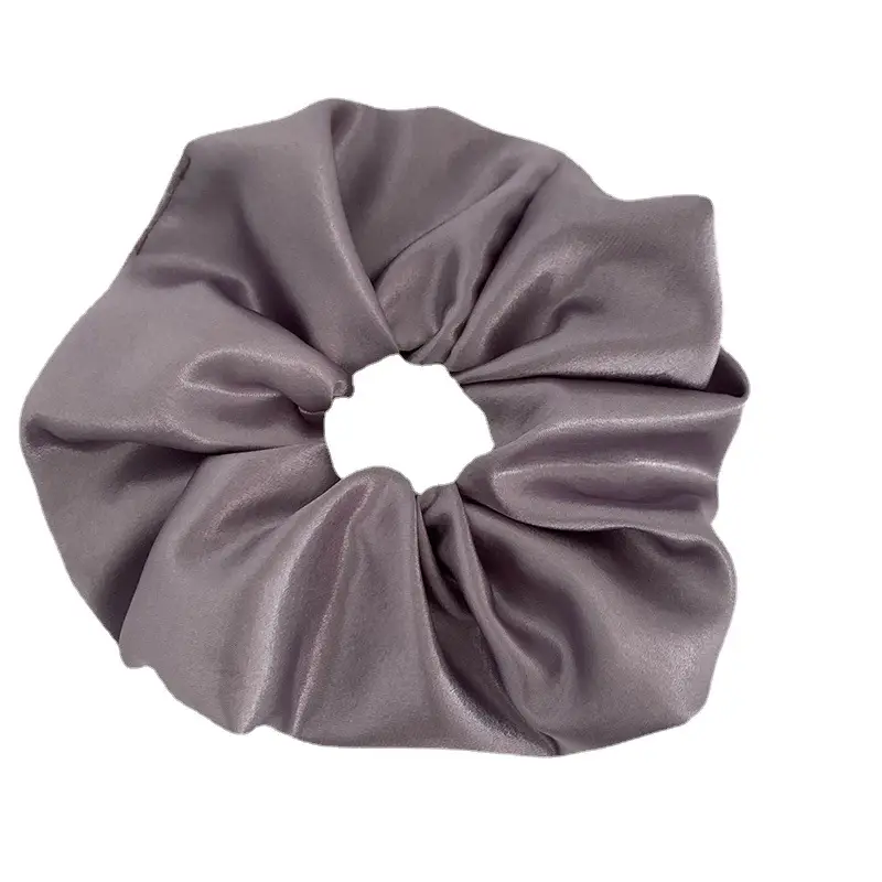 Purple Satin Hair Tie Ring for Women - Image 5