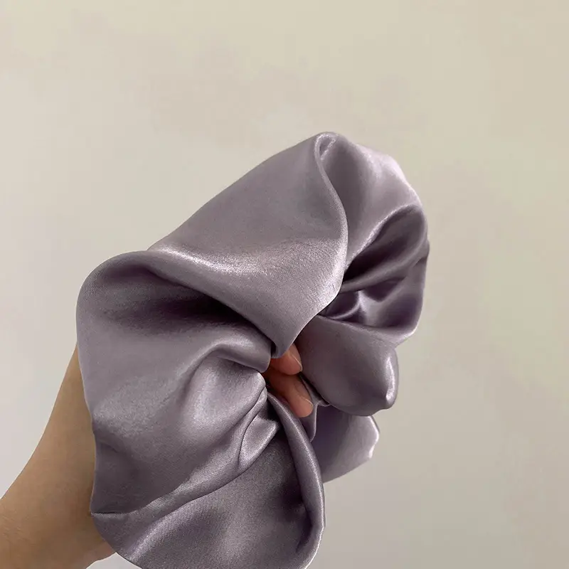 Purple Satin Hair Tie Ring for Women — feature 6
