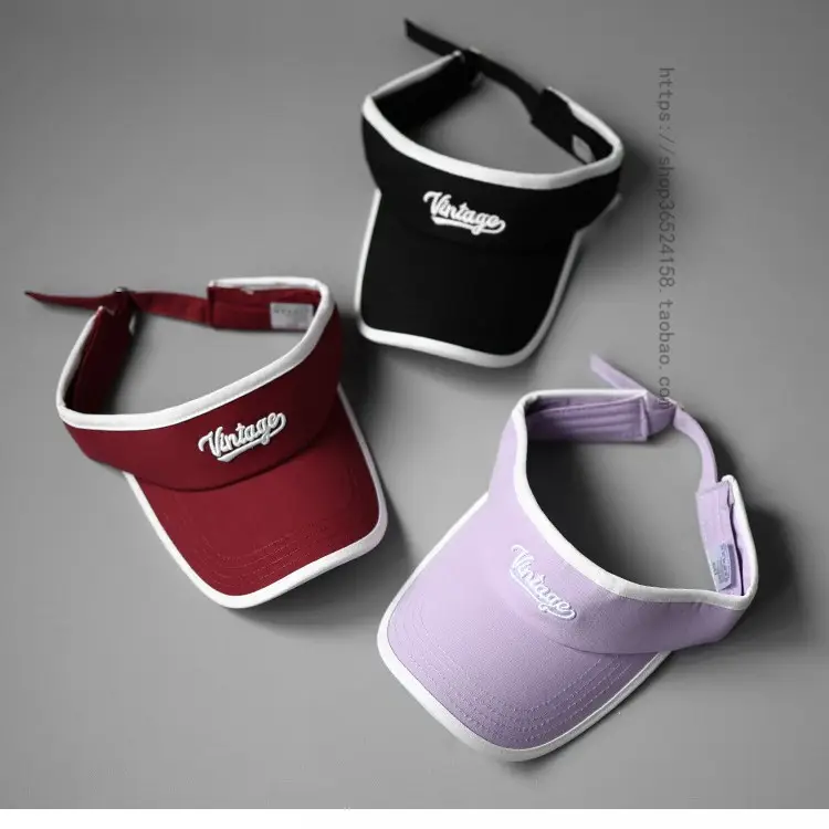 Women's Red Vintage Logo Sports Visor Cap - Image 8