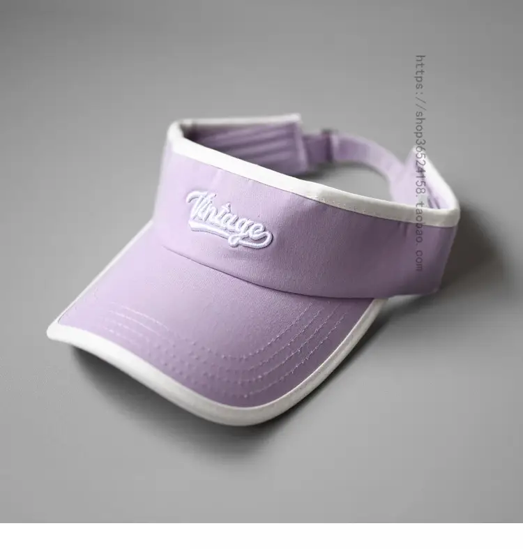 Women's Red Vintage Logo Sports Visor Cap — feature 2
