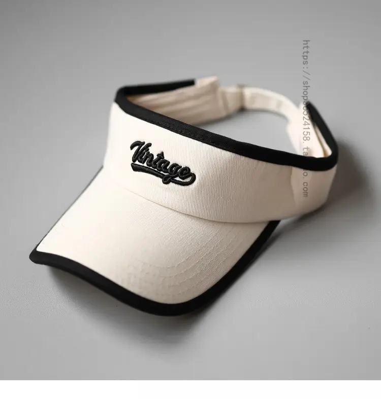 Women's Red Vintage Logo Sports Visor Cap — feature 5