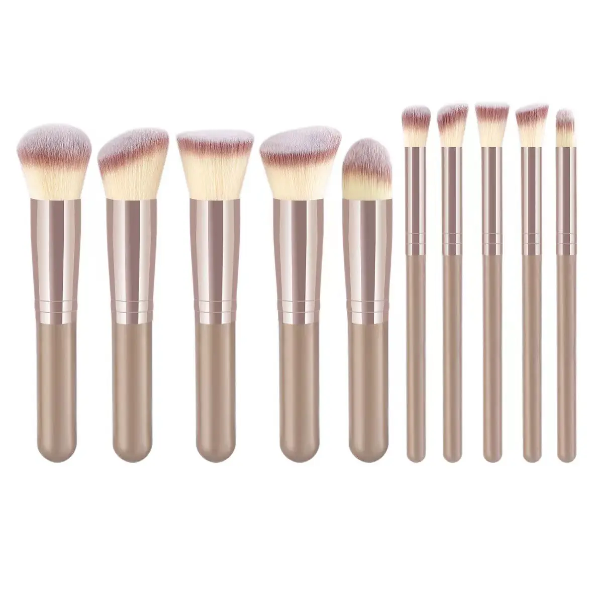 10 PCS Pink Makeup Brushes Set for Blush Foundation β feature 10