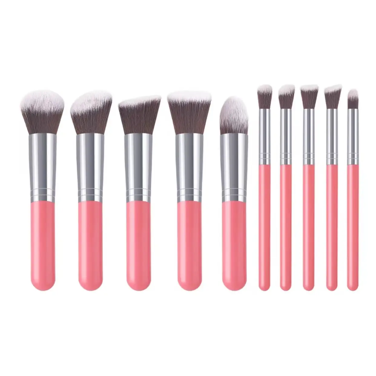 10 PCS Pink Makeup Brushes Set for Blush Foundation β feature 7