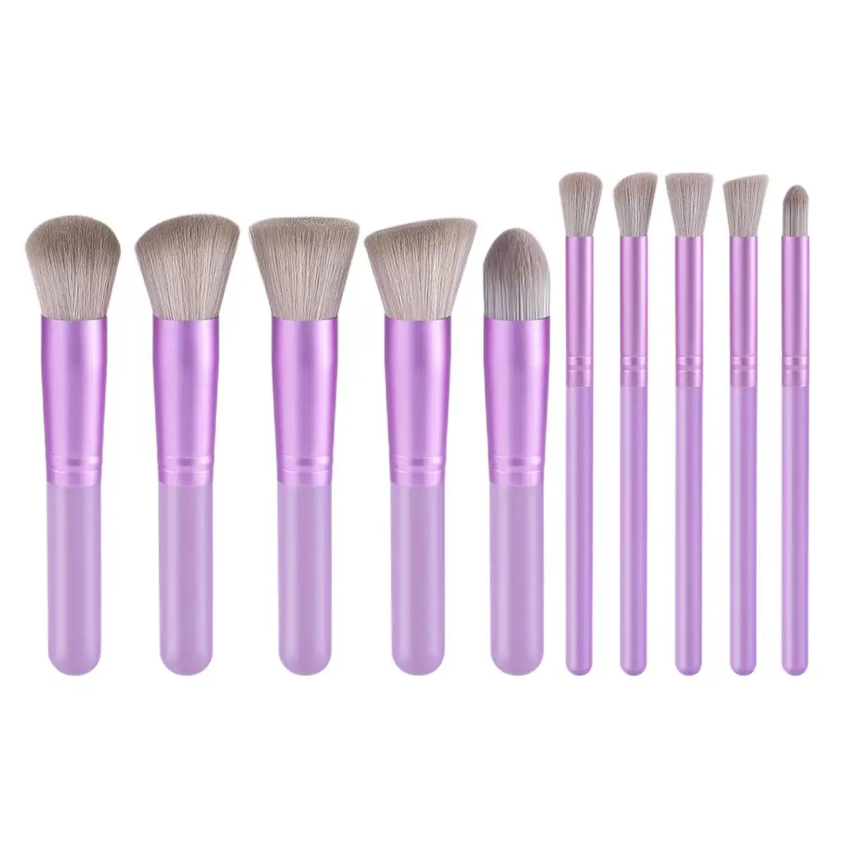 10 PCS Pink Makeup Brushes Set for Blush Foundation β feature 9