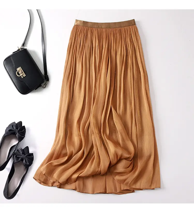 White A-Line Skirt Women Summer Large Size — feature 19