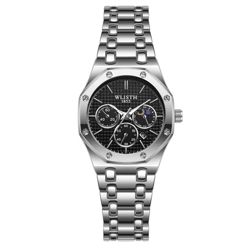 Men's Waterproof Luminous Blue Chronograph Watch - Image 6