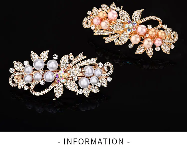 Pearl & Crystal Hairpin for Women Large — feature 12