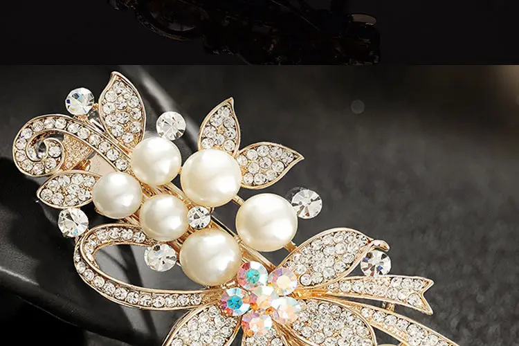 Pearl & Crystal Hairpin for Women Large — feature 15