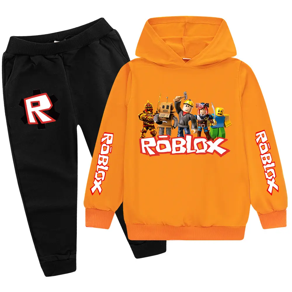 Kids Roblox Hoodie Sweatpants Set Red Black XL — feature 12