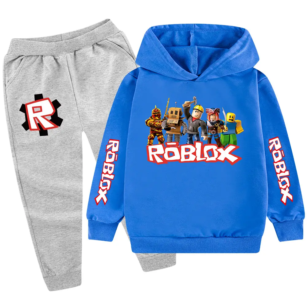 Kids Roblox Hoodie Sweatpants Set Red Black XL — feature 17