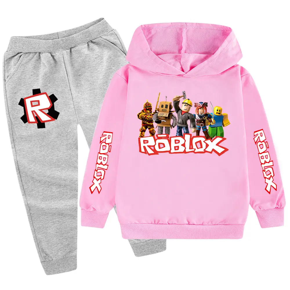 Kids Roblox Hoodie Sweatpants Set Red Black XL — feature 20