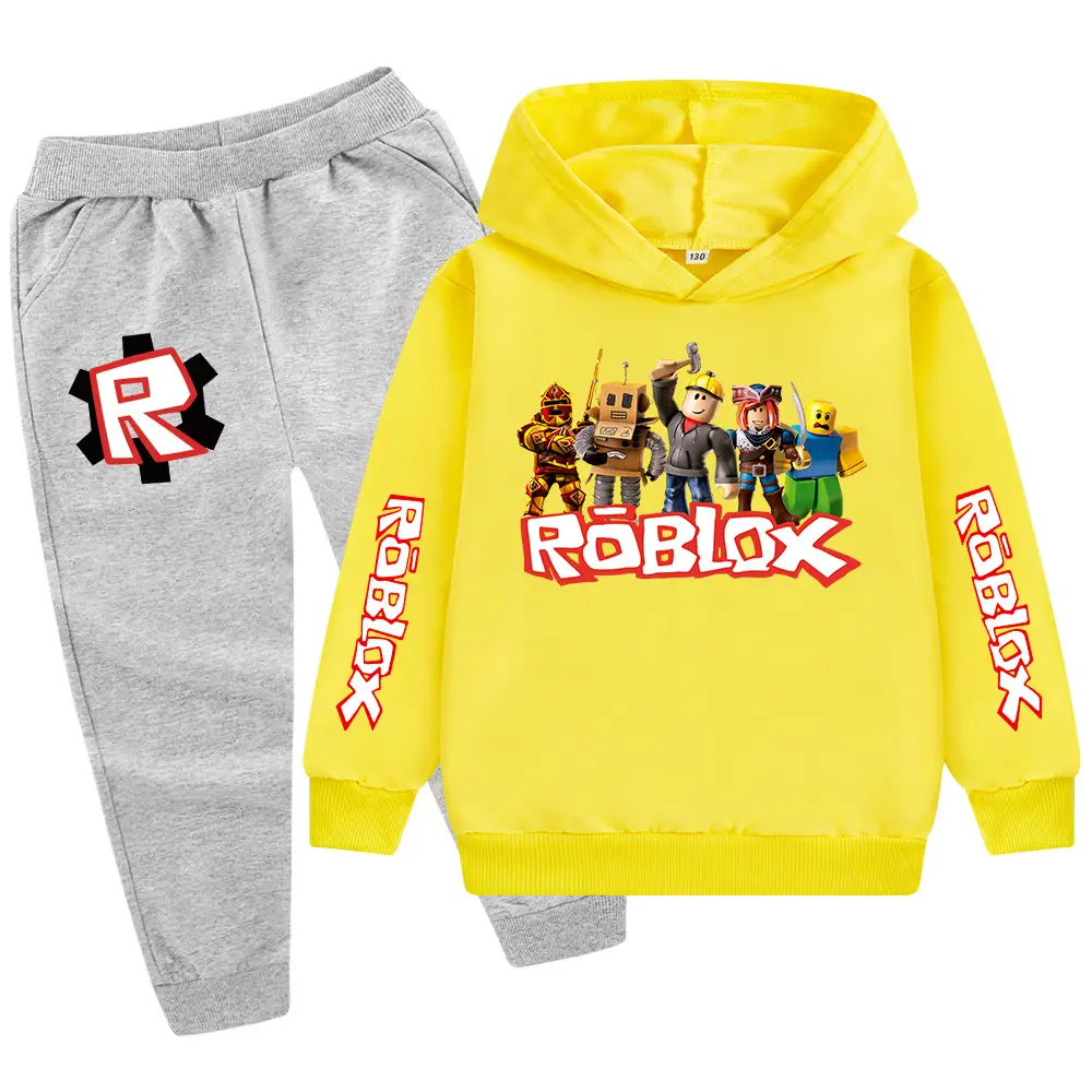 Kids Roblox Hoodie Sweatpants Set Red Black XL — feature 22