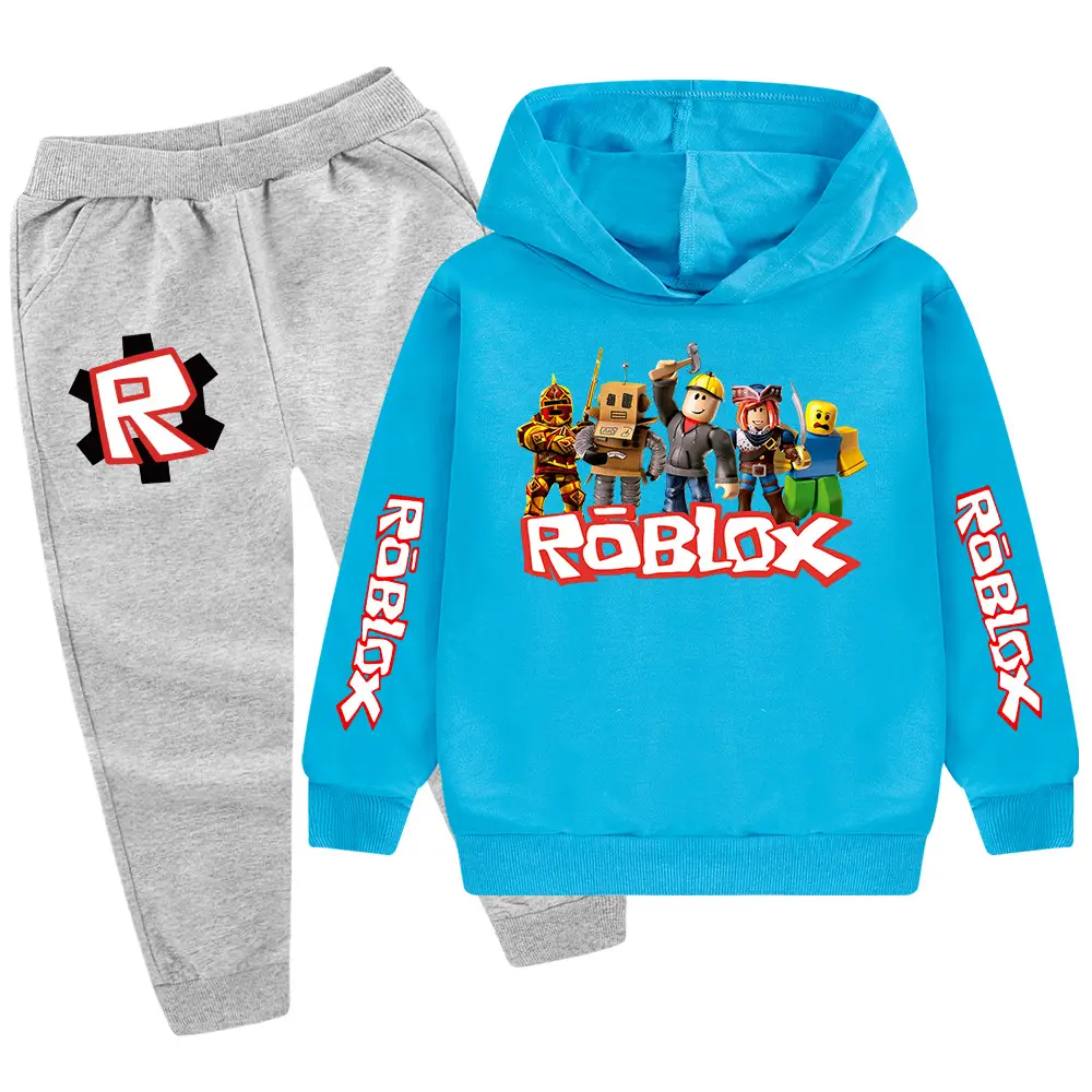 Kids Roblox Hoodie Sweatpants Set Red Black XL — feature 23